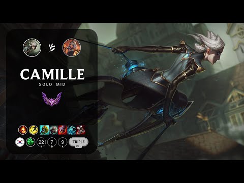 Camille Mid vs Qiyana - KR Master Patch 13.7