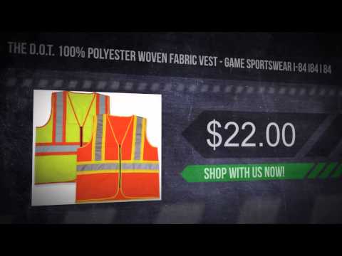 The D.O.T. 100% Polyester Woven Fabric Vest - Game Sportswear I-84 I84 I 84