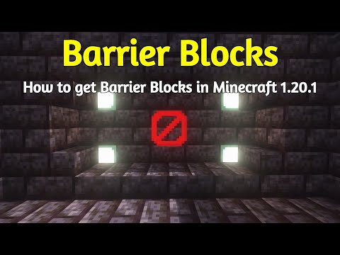 How to get Barrier Blocks in Minecraft 1.20.1 (2023)