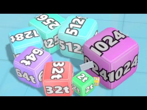 Cube 2048.io Game 🎲 A NEW GAME  🎲 CUBES SNAKE 2048.io Gameplay