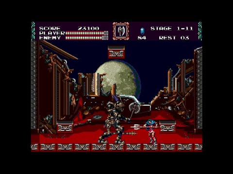 Castlevania: Bloodlines - Eric Lecarde Playthrough - Stage 1 - Ruins of Castle Dracula, Romania