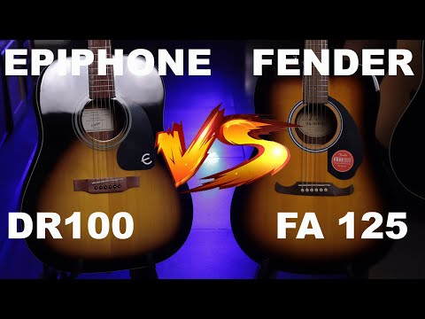 Fender FA 125 VS  Epiphone DR 100  - Acoustic Battle #15