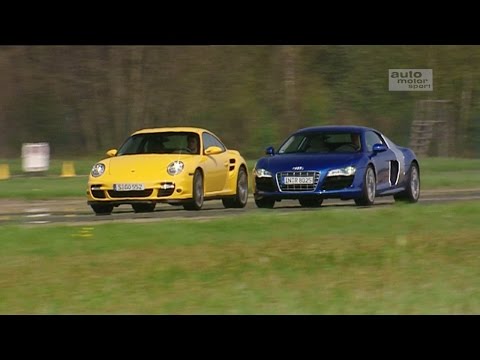 Audi R8 gegen Porsche 911(aus dem Jahr 2009) - Throwback Thursday | auto motor und sport