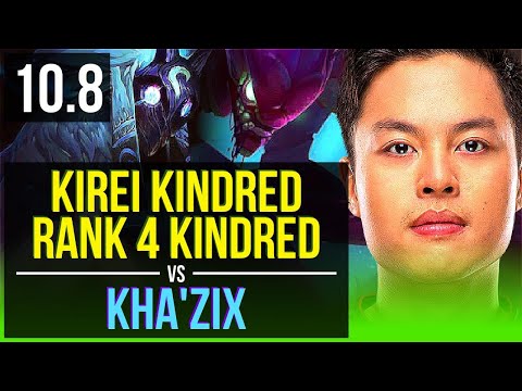 Kirei KINDRED vs KHA'ZIX (JUNGLE) | Rank 4 Kindred, KDA 10/2/15, Dominating | EUW Challenger | v10.8