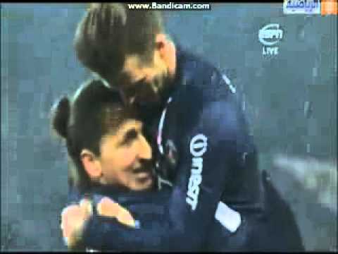 Beckham celebrate goal which Ibrahimovic (2-0) HD