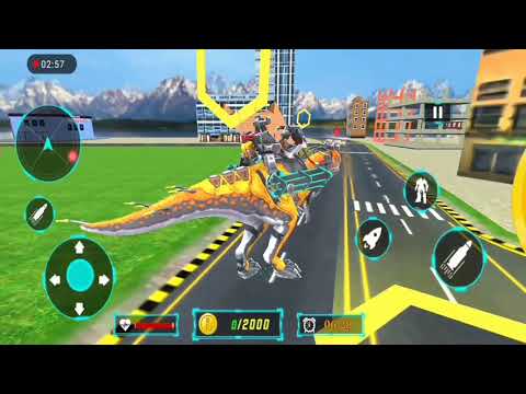‎Dino Robot Car Game:Flying Robot Transforming Game‎