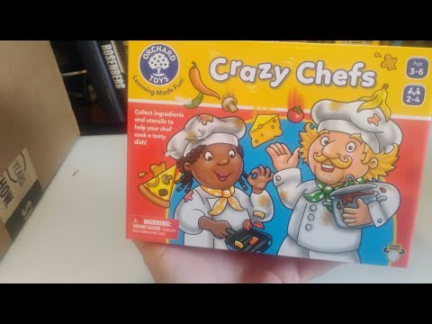 Unboxing crazy chefs card game 