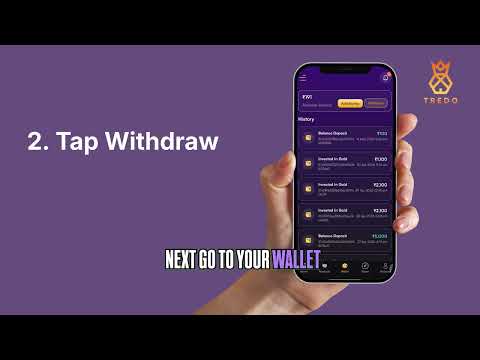 Learn how to withdraw cash In Tredo