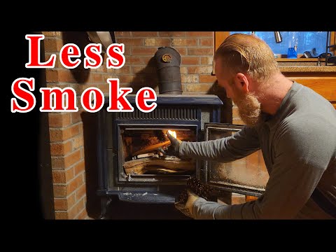 How to Start a Wood Stove Fire Without Smoke - A Simple Trick