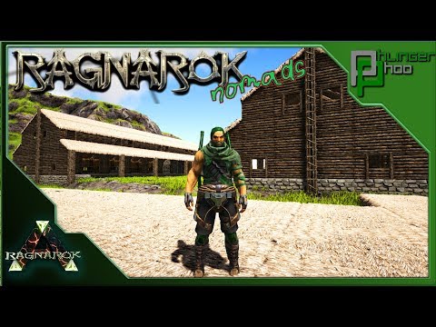 Ark: Ragnarok Nomads 33 - BUILDING A HORSE AND TRIKE STABLE