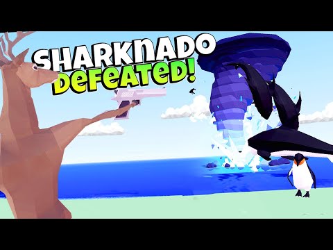 I Defeated The SHARKNADO in Deer Simulator!!
