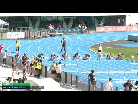Girls Under 14 80m Hurdles H4 - 2020 State Combined Events Championships // LAVicTV