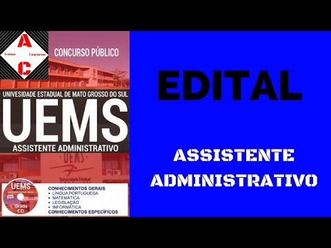 Apostila Concurso UEMS 2017 - Assistente Administrativo