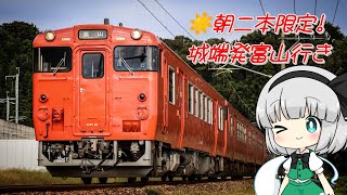 【ゆっくり鉄道旅】朝限定！富山行きの城端線に乗った話