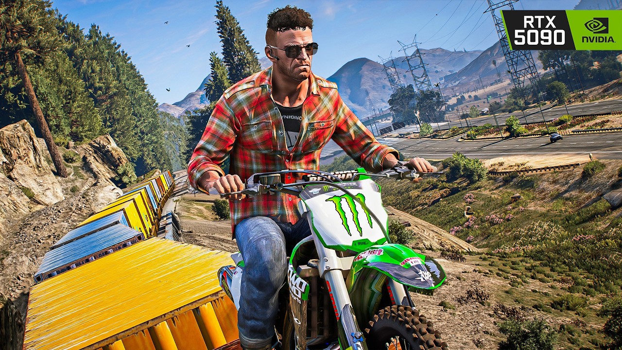 GTA 5 'Derailed' Mission 8K Gameplay | RTX 5090 Remastered Graphics MOD