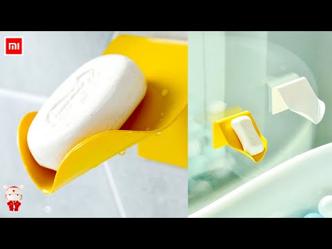 Xiaomi Soap Holder Dish Bathroom Shower Plates Storage Box With Drain Wall Mounted.