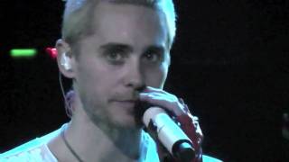 30 Seconds to Mars Live, Bad Romance - Jared talking, 08-06-10, 013 Tilburg HD