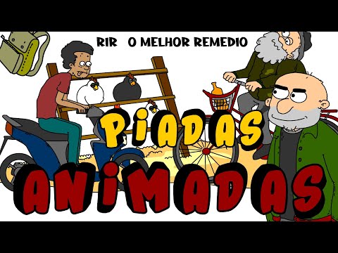 PIADAS ANIMADAS - O BEBADO E SUA BICICLETA, O HOMEM SEM CARTEIRA DE MOTORISTA E MUITO MAIS
