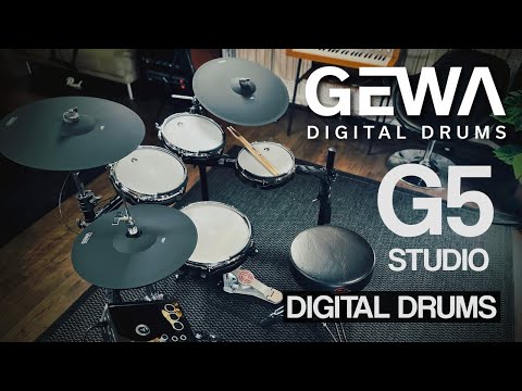 Gewa G5 Studio electronic drums first contact at Spytunes Recording Studio