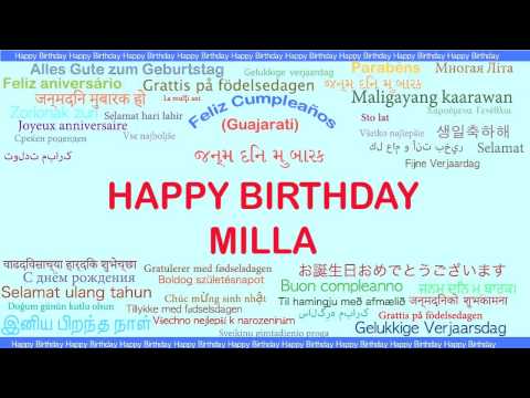 Milla   Languages Idiomas - Happy Birthday