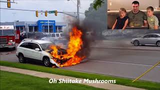 Kids React to Car on Fire and Explosion! -Oh Shiitake Mushrooms Flashback