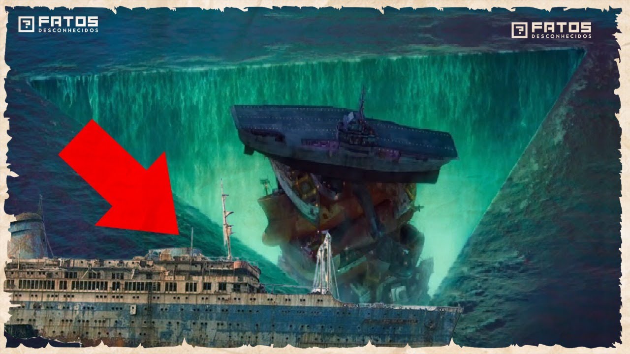 Eles olharam dentro do navio perdido no Triângulo das bermudas