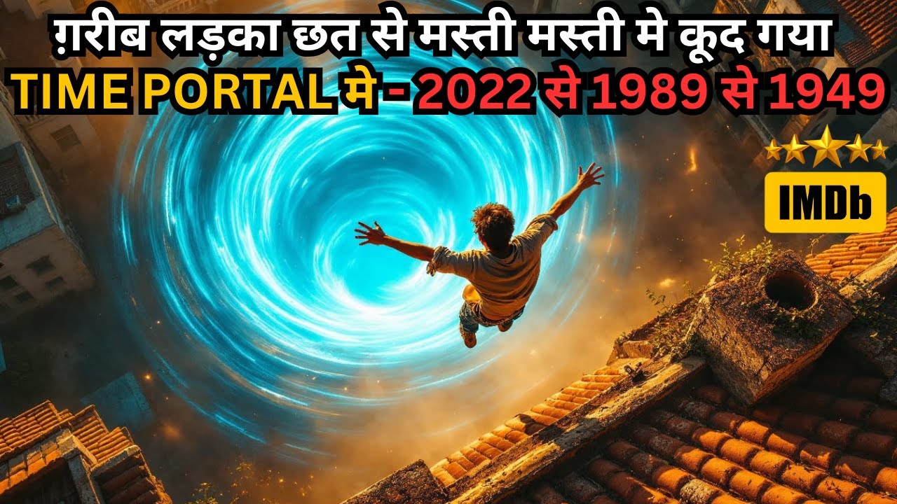 Poor Boy Found Time Portal At Roof & Land in 1989 from 2022 💥🤯⁉️⚠️ | Movie Explained in Hindi