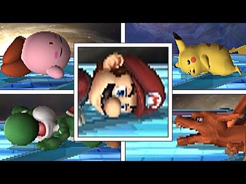 Super Smash Bros Brawl: ALL CHARACTER'S DEATH ANIMATIONS (Stamina)