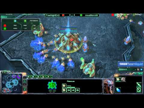 Game 1 - mouzMorroW (Z) vs PraeNightEnD (P) - TeamSpeak TL SC2 Open #14 Final