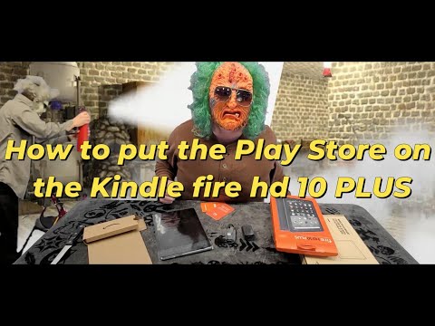 Dr Charles shows how to put the Play Store on the Kindle fire hd 10 PLUS