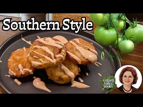 Crispy Fried Green Tomatoes and Dipping Sauce 👵 Southern Cooking at its Best