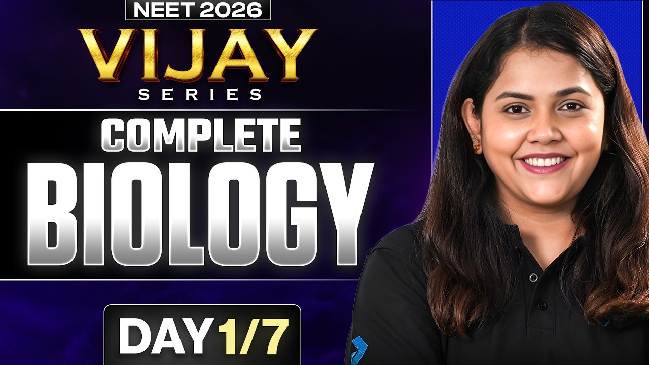 Complete Biology in 7 Days 🔥 Day 1 | NEET 2026 Marathon | All Concepts + PYQs | Shipra Ma’am