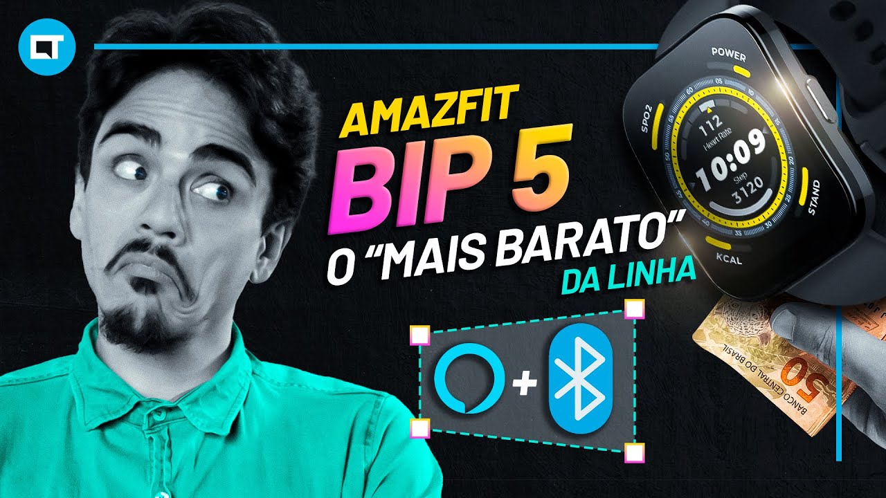 Miniatura da avaliação em vídeo de Smartwatch Amazfit 1.26'' Chamadas BT 100+ Modos