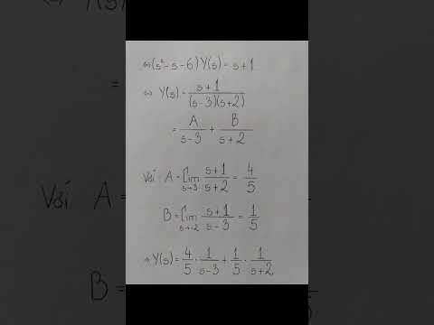 (Métodos Matemáticos da Física) Nâng Cao: Phương pháp Laplace cho Phương trình vi phân - BT 2