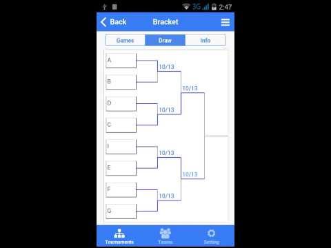 Free tournament maker app for leagues, championships and brackets