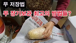 무 저장법, 무 장기보관 최고의 방법들은?(무 보관 최적의 온도, 무 보관 최적의 습도, 무 보관 방법, 무…