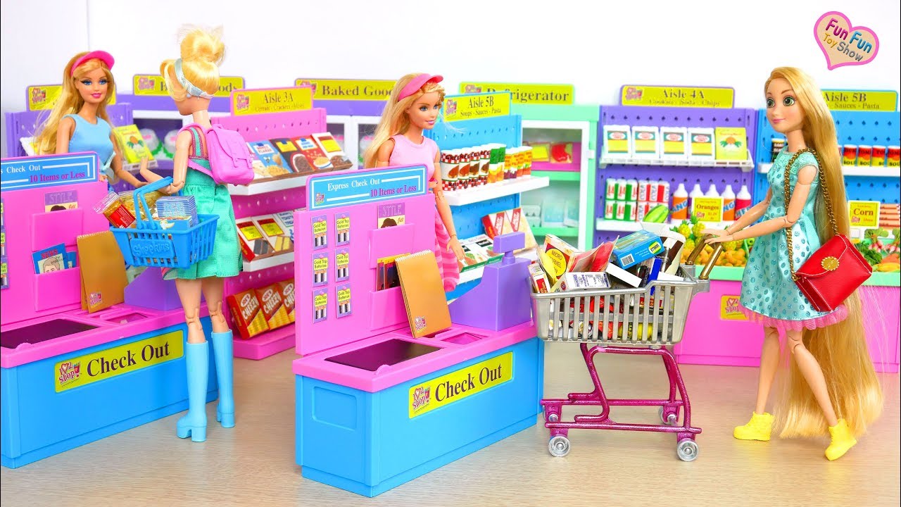 barbie in supermarket