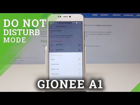 How to Activate Do Not Disturb Mode in GIONEE A1 - Silent Mode