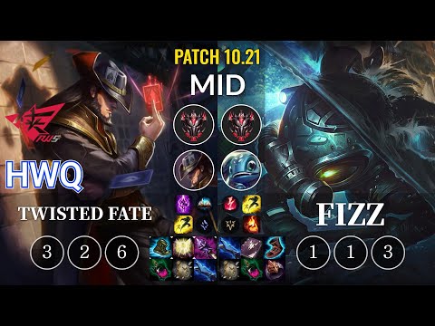 RWS HwQ Twisted Fate vs Fizz Mid - KR Patch 10.21