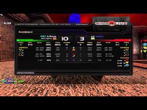 k1llsen vs Apheleon (Laskij) - DreamHack Winter 2013 Group B Round 3 (Quake Live VOD)