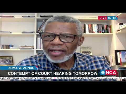 Zuma vs Zondo Contempt of court hearing on Thursday