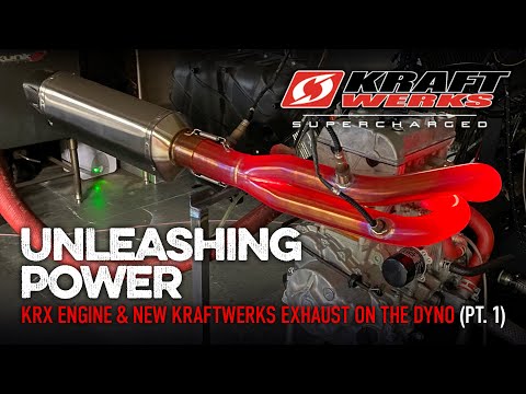 Unleashing Power: KraftwerksUSA's KRX Engine and New Header on the Dyno