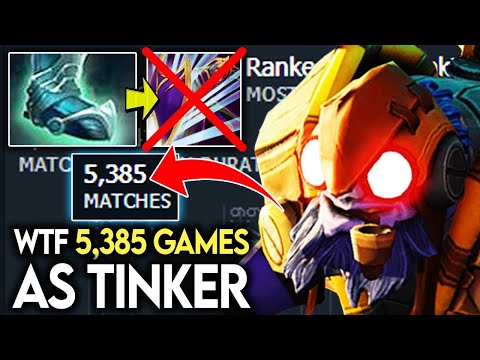 World Highest Game's Played As TINKER - The Another Version Of Sumiya On Tinker Dota 2