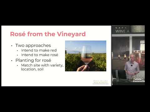Rosé grapes and wines - Rosé Master Class with Peter Marks - Napa Valley Wine Academy