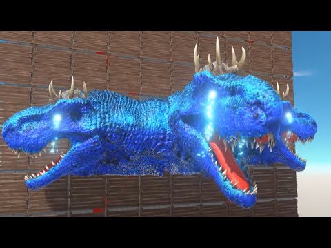Epic Punch vs 3x Head Blue TRex - Giganotosaurus vs Carcharodontosaurus