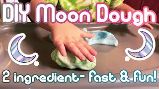 DIY MOON DOUGH || EASY 2 INGREDIENT MOON DOUGH! || MAKE MOON DOUGH FOR YOUR KIDS!!