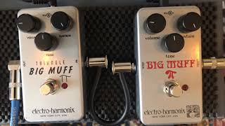 Video thumbnail for Electro-Harmonix Triangle vs Ram's Head Big Muff Pi at Collar City Guitars by Collar City Guitars