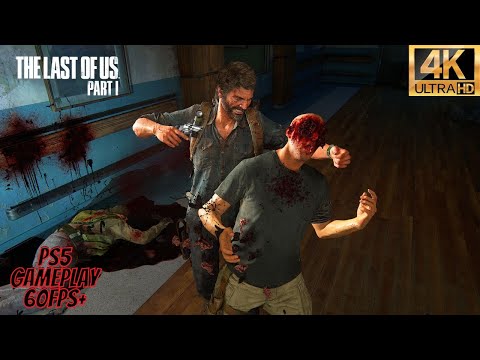 Last Of Us Part 1 PS5 | Aggressive Stealth & Brutal Kills Gameplay | Grounded - Hospital [4K60FPS]