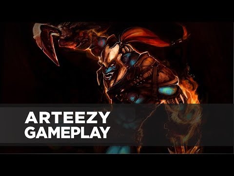 Arteezy playing Huskar (Gameplay)