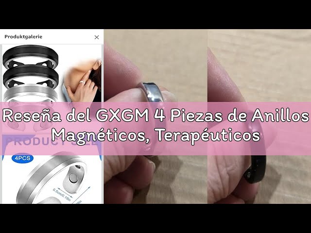 Vídeo relacionado con OIXYA 3 Piezas Anillo magnético de desintoxicación,anillo magnético terapéutico de drenaje linfático con apertura ajustable (Oro + Plata + Oro Rosa) + Bolsa de Regalo Gratis
